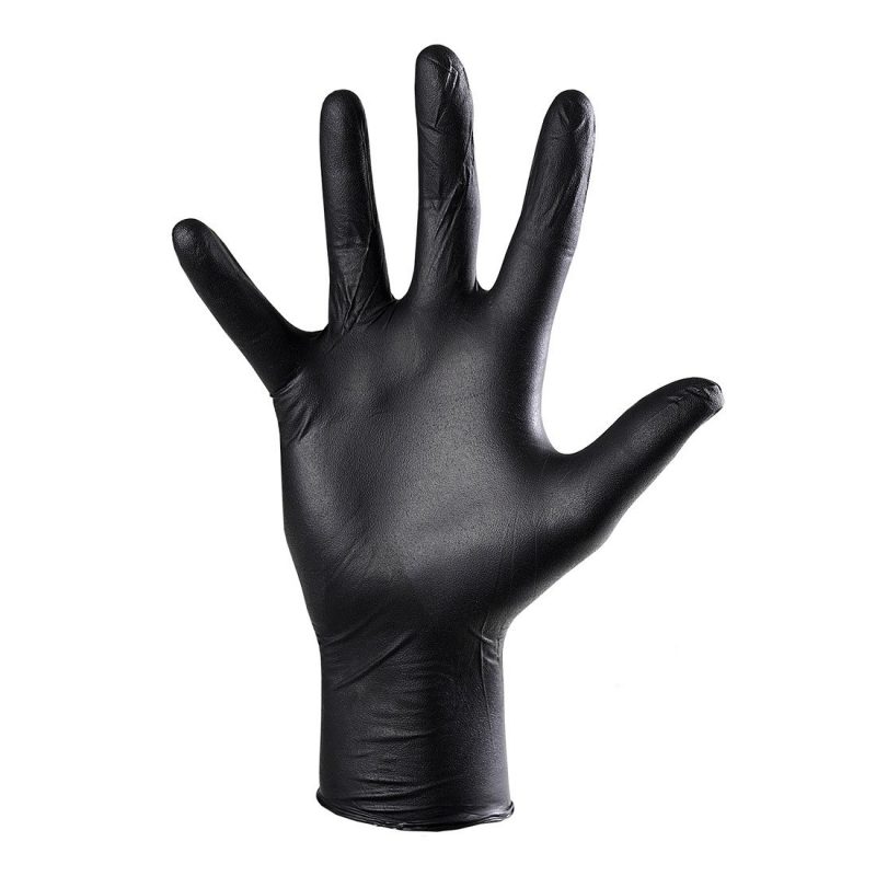 MEDICOM SAFETOUCH Black Latex Gloves