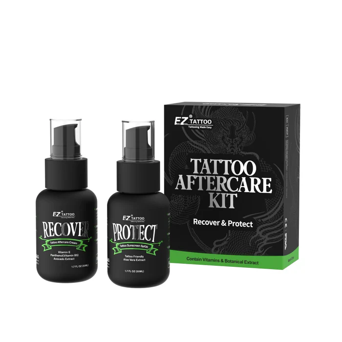 EZ Tattoo Aftercare Kit - Recover & Protect Duo