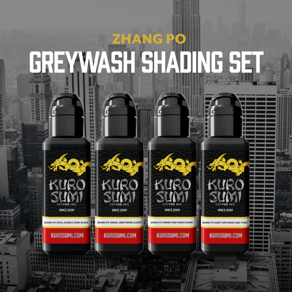 Kuro Sumi Zhang Po Greywash Shading 1.5oz Set - 4 Bottles