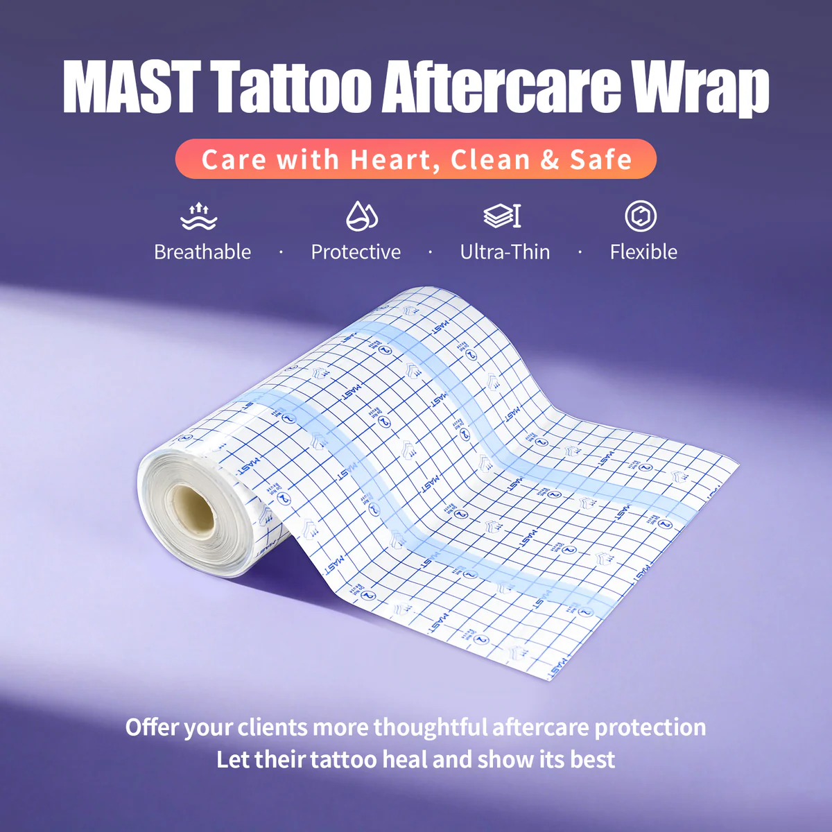 Mast Tattoo Aftercare Wrap Dual-Tear Tattoo Protection Film 1
